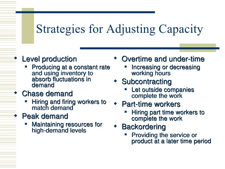 Aggregate Planning Aggregate Planning