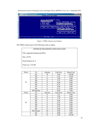 Aggregate planning using transportation method a case study in cable ...