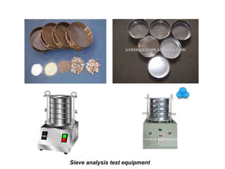 Sieve analysis test equipment
 