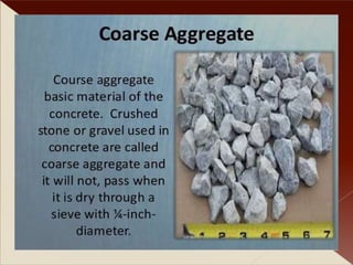 Presentation on Aggregates, Aggregates types. | PPTX