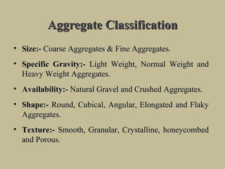 Aggregates of Concrete | PPT