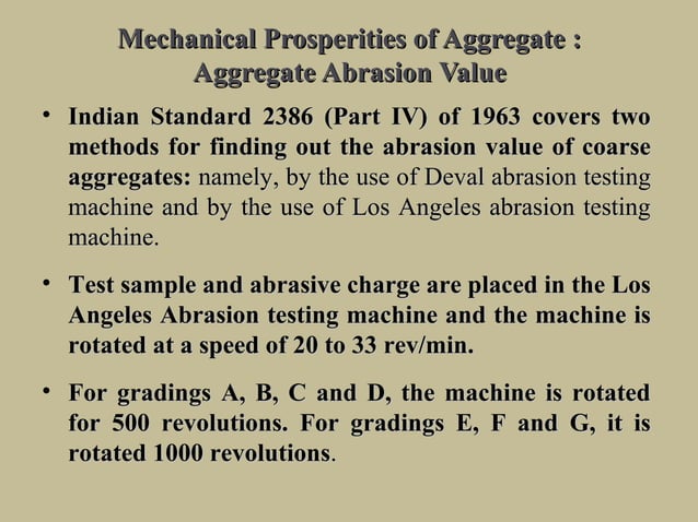 Aggregates of Concrete | PPT | Geology | Science