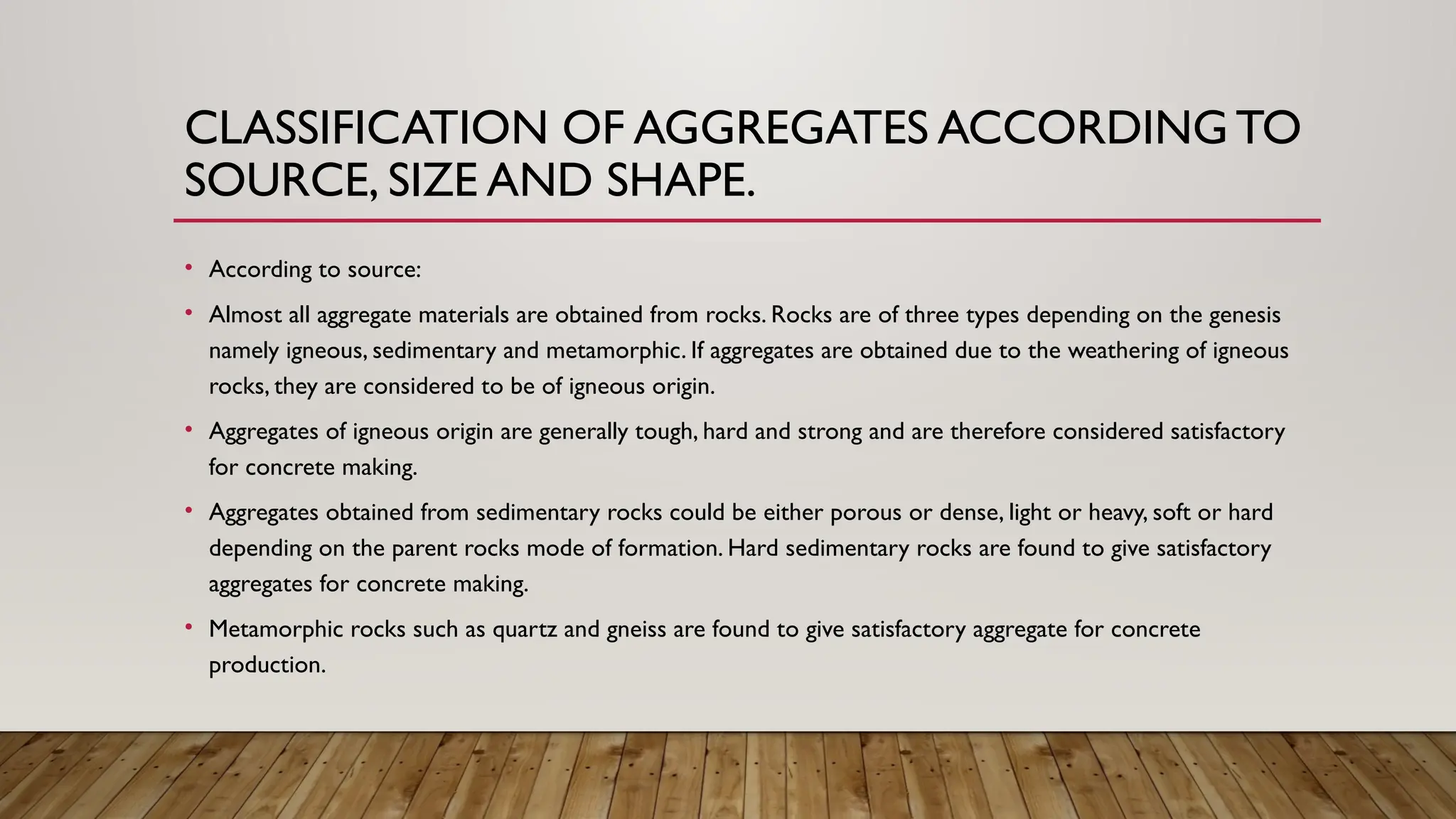 Aggregates Part 1 Pptx Pptx