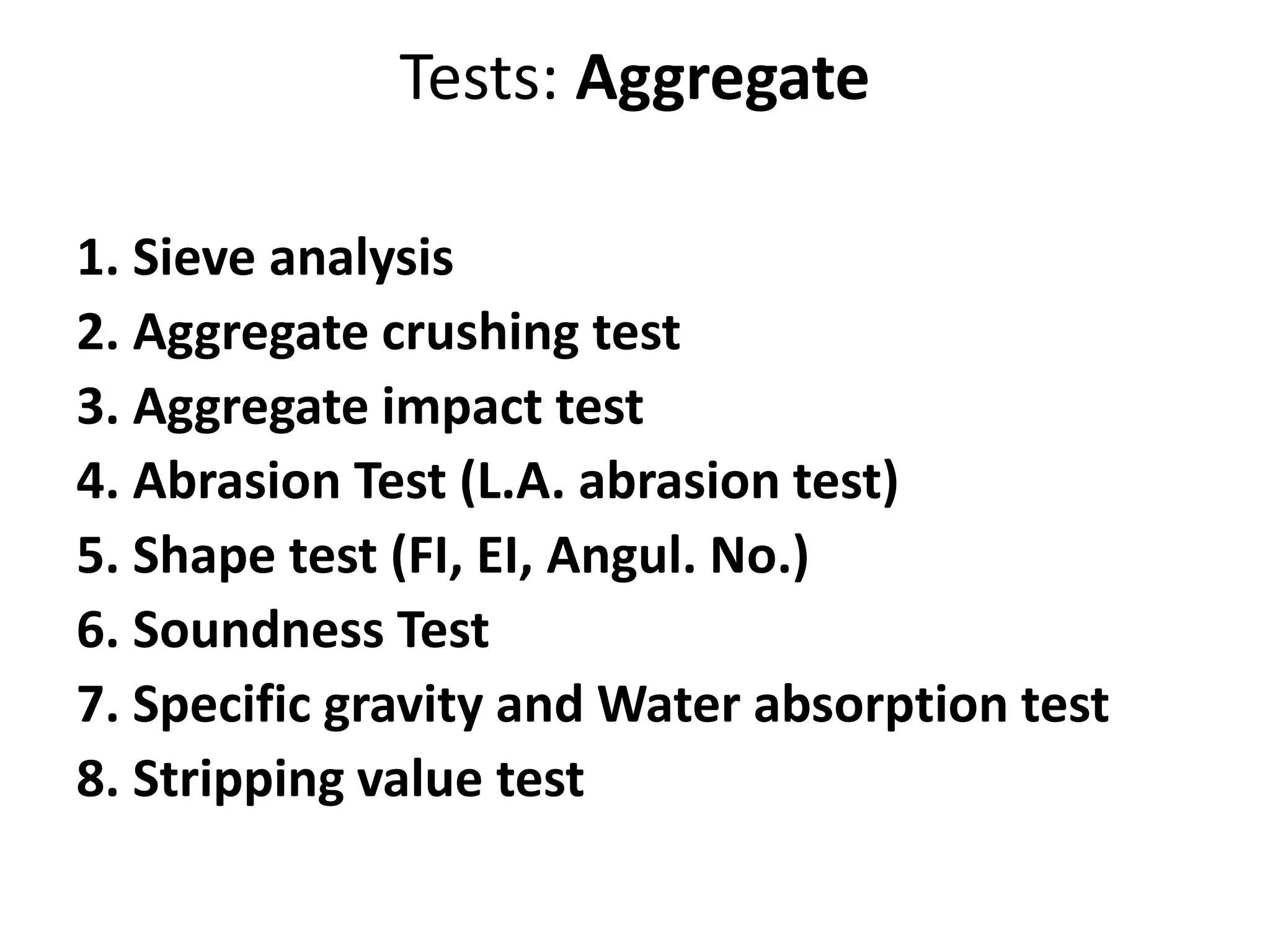 Aggregate Testing Pptx