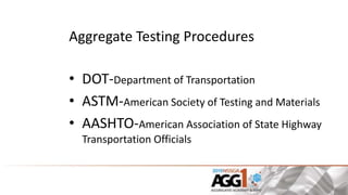 Aggregate testing | PPTX