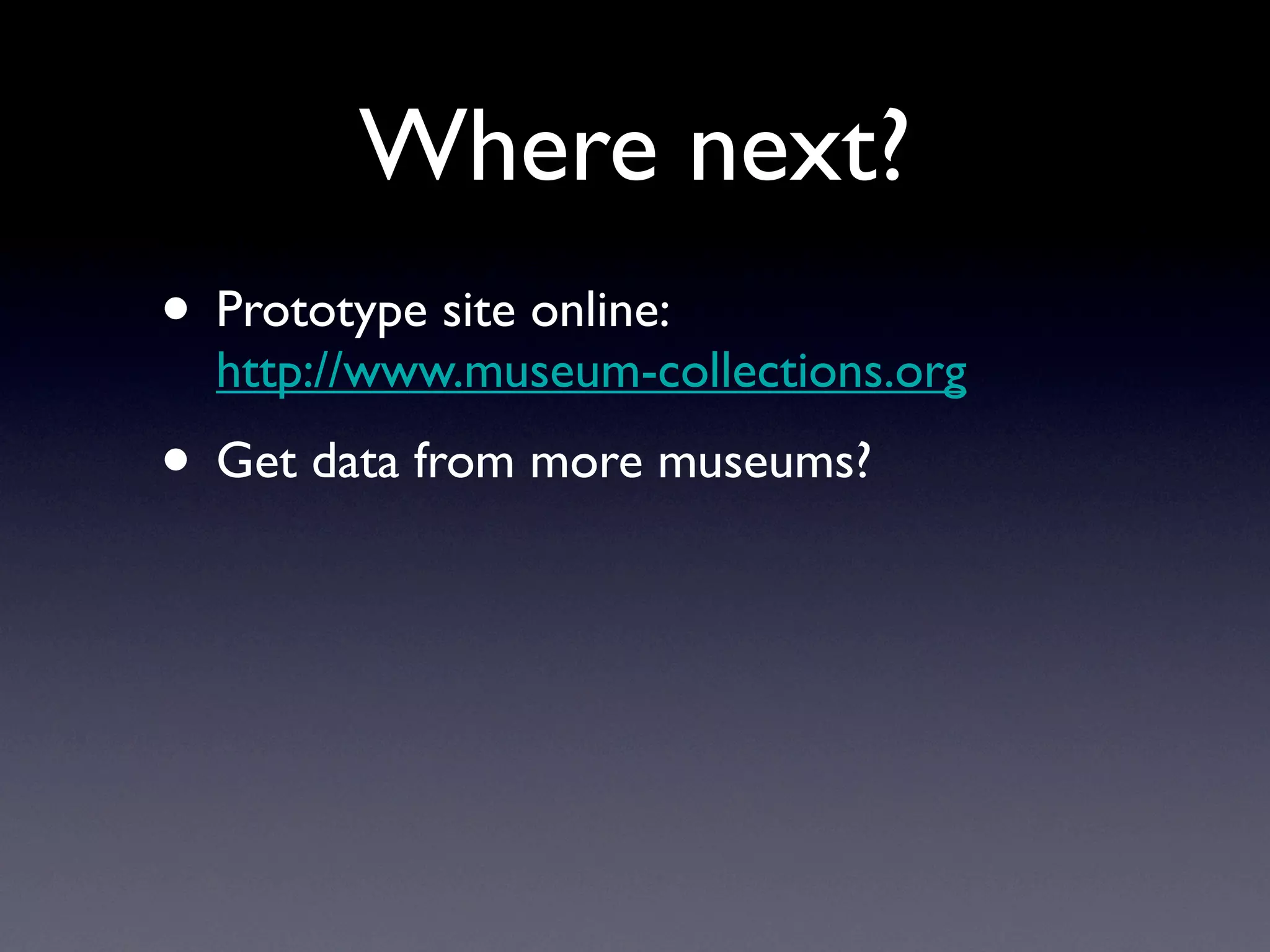 Exploring Museum Collections Online: The Quantitative Method