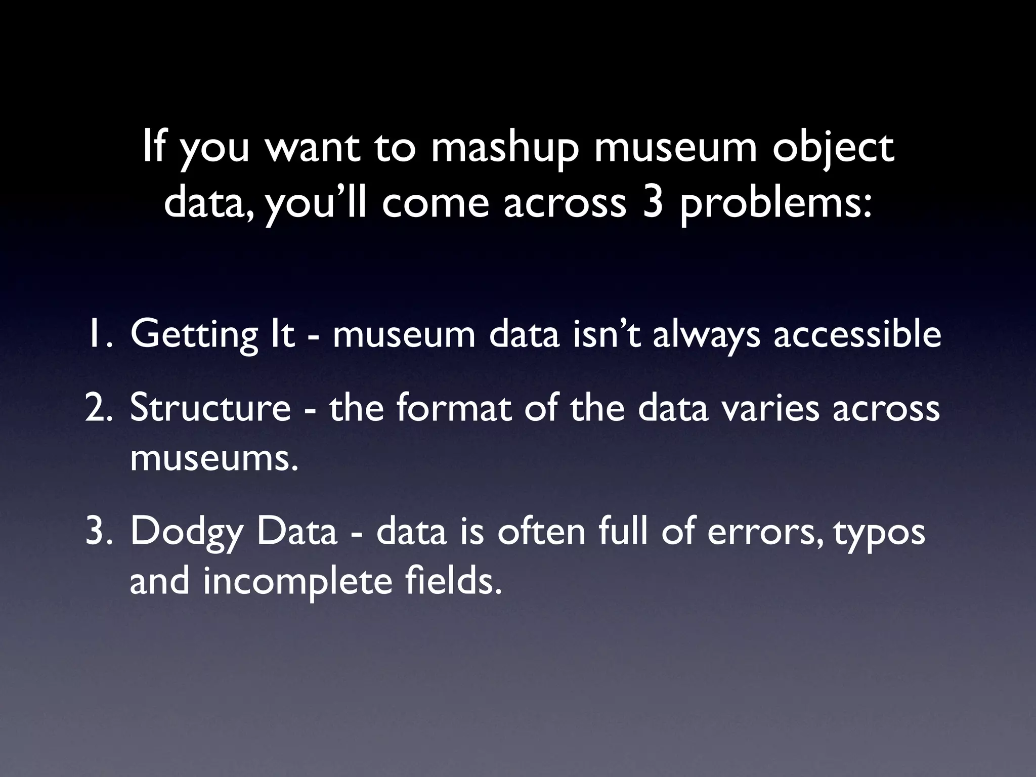 Exploring Museum Collections Online: The Quantitative Method