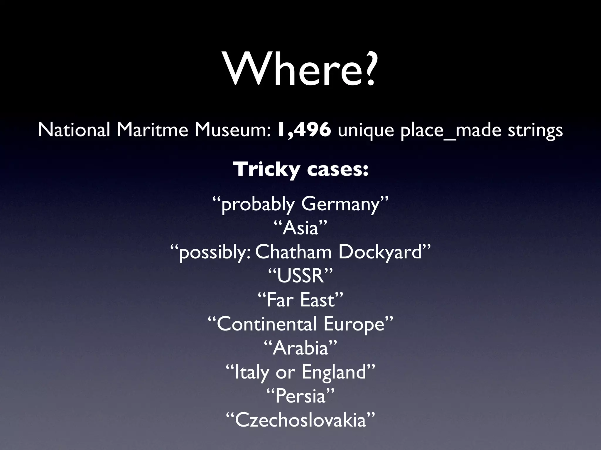 Exploring Museum Collections Online: The Quantitative Method