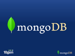 MongoDB Aggregation MongoSF May 2011