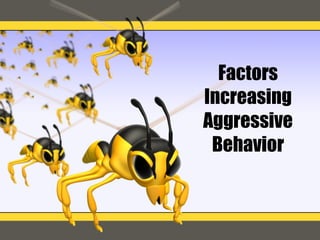 Factors Increasing Aggressive Behavior 