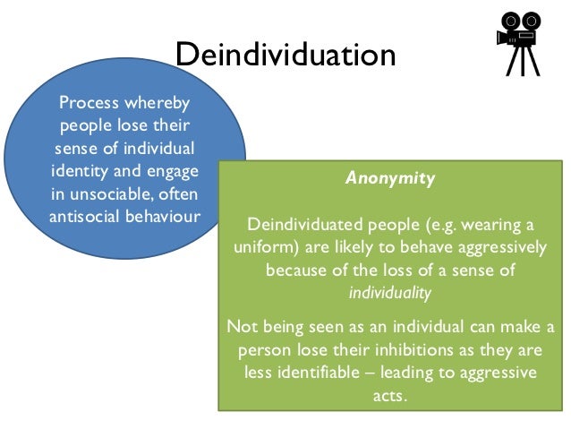 aggression slt and deindividuation deindividuation