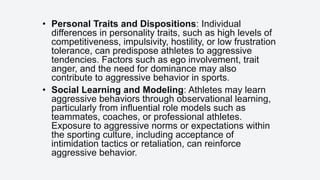 Aggression in Sports I Sports Psychology | PPTX