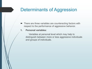 Aggression presentation1 | PPTX