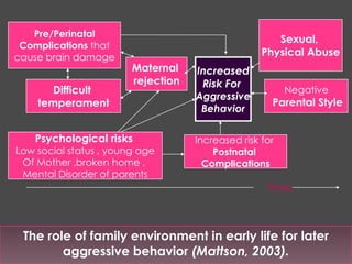 Others include coercion, intimidation, and premeditated social ostracism of others (Lewis, 2005).Aggressive Behaviour In ChildrenPSYCHOSOCIAL ASPECT