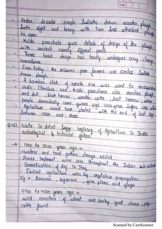 AGH-111-HW-SHORT-NOTE.pdf Agriculture heritage | PDF