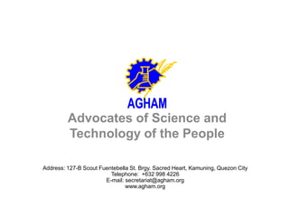 Agham slides report_for_dp[1] | PDF