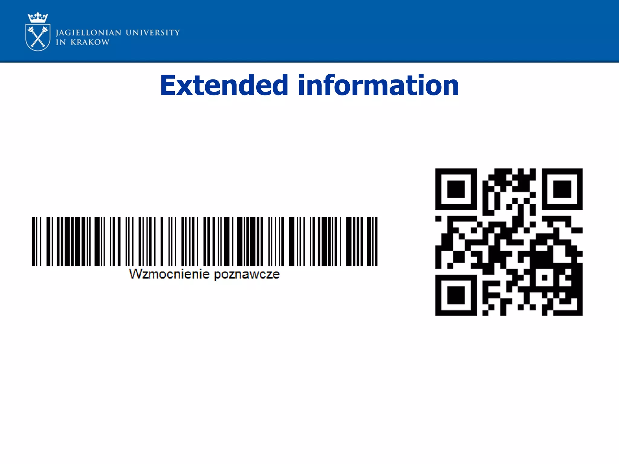 Extended information
 