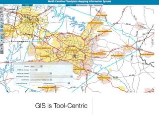 GIS is Tool-Centric
 
