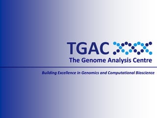 The Genome Analysis Centre
Building Excellence in Genomics and Computational Bioscience
 