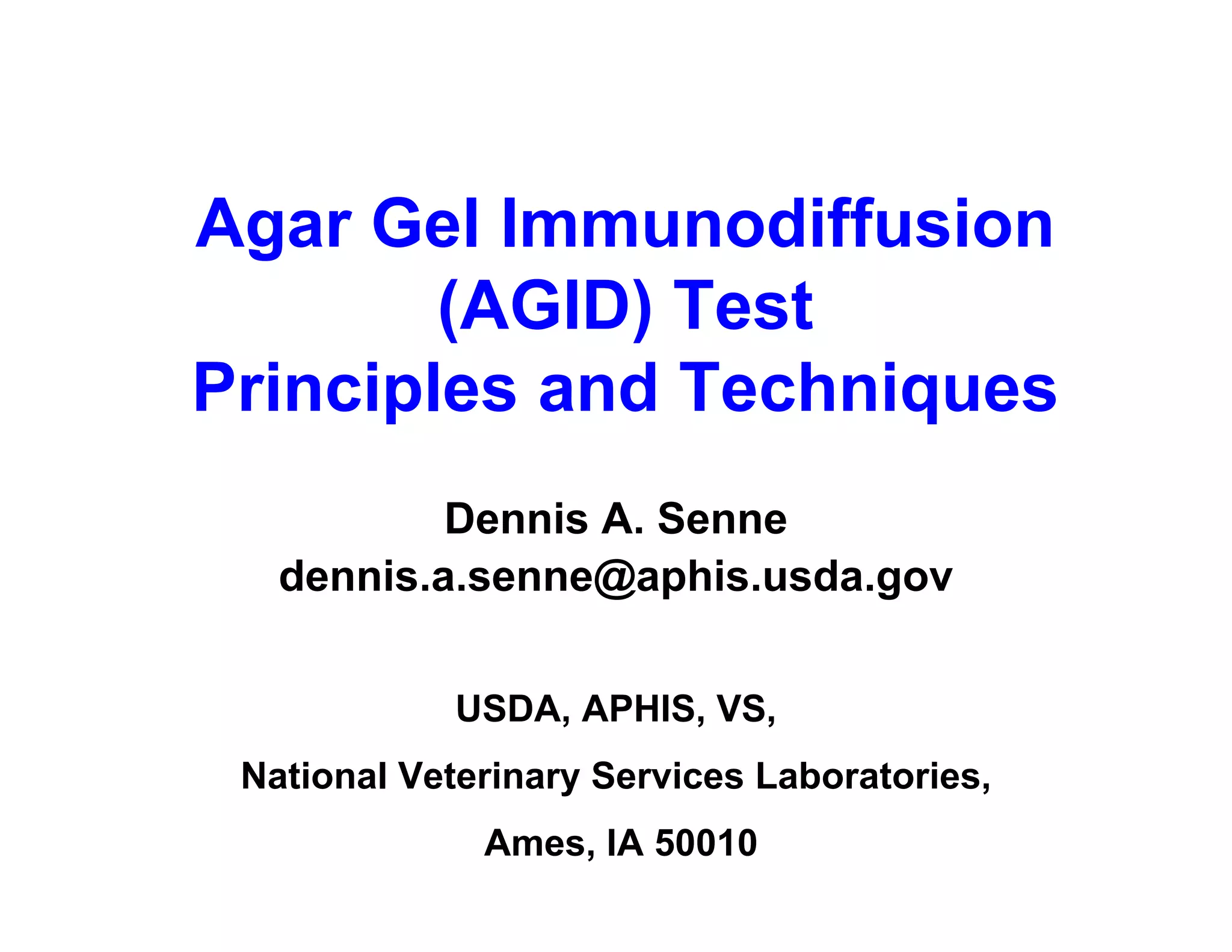 Inmunodiagnostico AGID | PPT