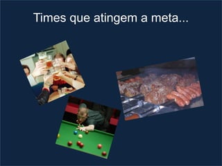 Times que atingem a meta...
 