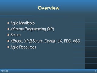 Agile Software Development Methodologies