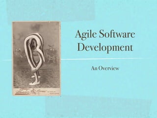 Agile Software
Development
   An Overview
 