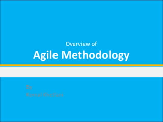 Overview of
Agile Methodology
By
Komal Khetlani
 