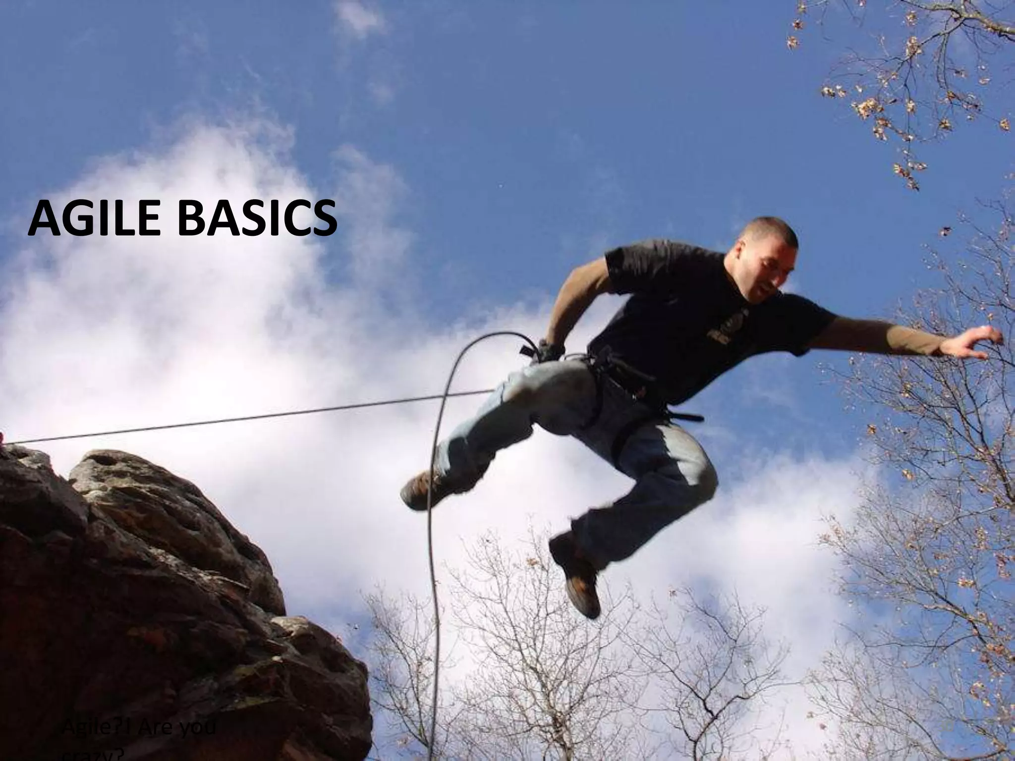 Agile basicsAgile?! Are you crazy?30