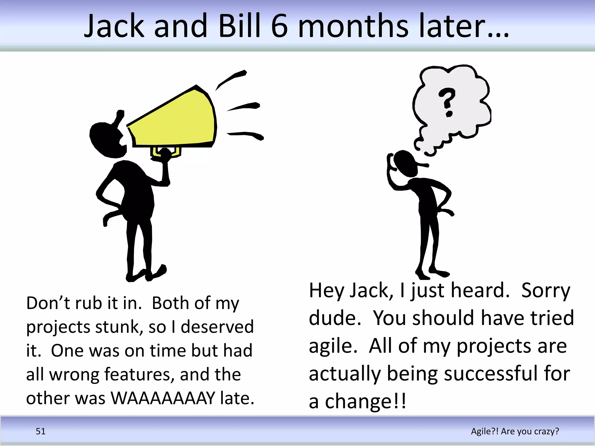 What others are seeingAgile?! Are you crazy?44