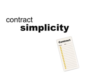simplicity contract 