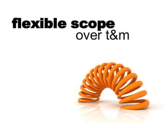 flexible scope over t&m 