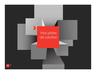 34
Nos pistes
de solution
32
 