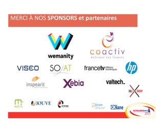 MERCI À NOS SPONSORS et partenaires
 