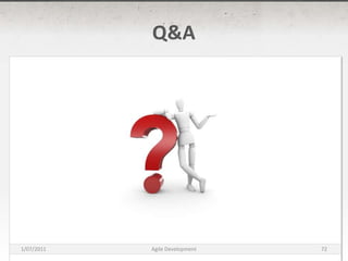 Q&A16/03/2011Agile Development72
