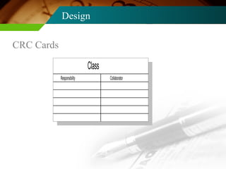 Design CRC Cards 