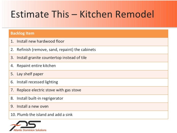 agile estimating