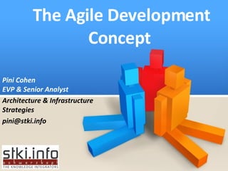 The Agile Development Concept  Pini Cohen EVP & Senior Analyst Architecture & Infrastructure Strategies [email_address] 