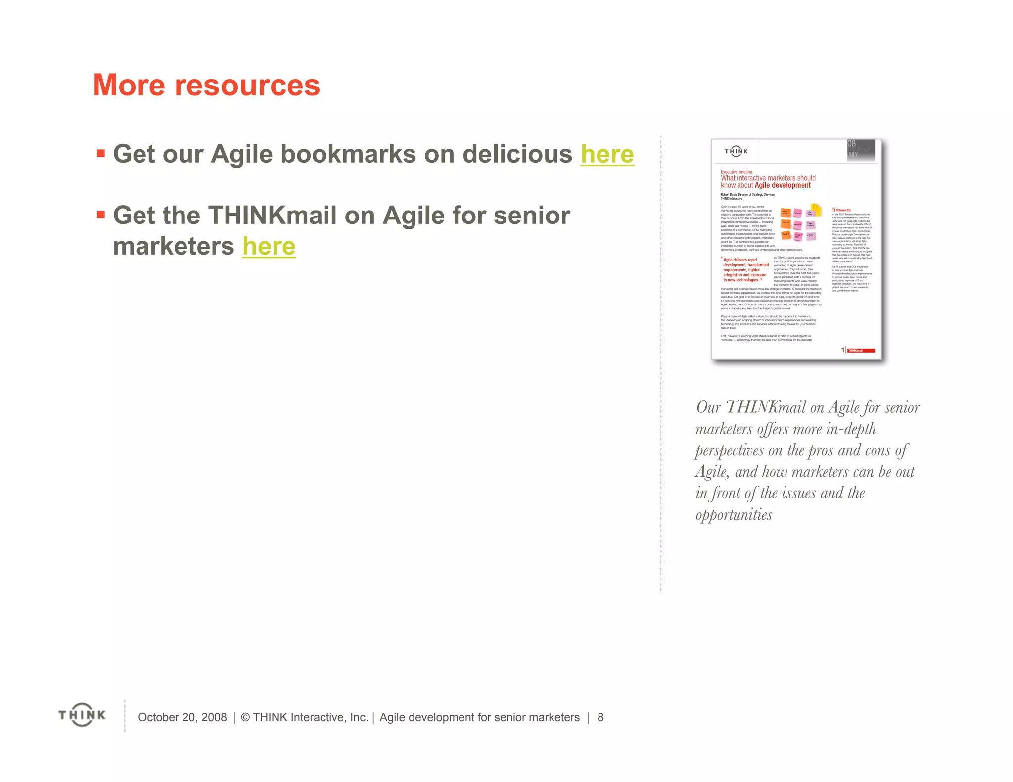 Agile For Marketers