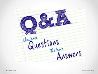 10/23/2018Footer Text 14
 