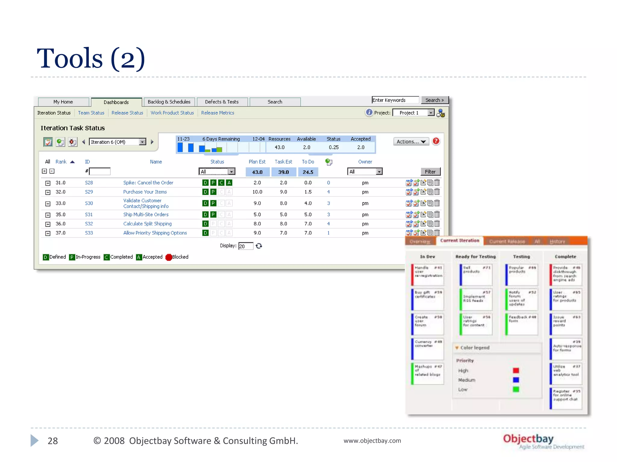 © 2008 Objectbay Software & Consulting GmbH. www.objectbay.com
Tools (2)
28
 
