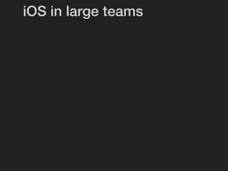 iOS in large teams
 