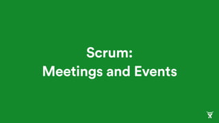 Scrum:
Meetings and Events
 
