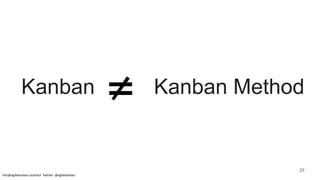 Kanban Kanban Method
info@agilekanban.istanbul Twitter: @agilekanban
25
 