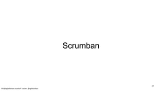 Scrumban
info@agilekanban.istanbul Twitter: @agilekanban
31
 