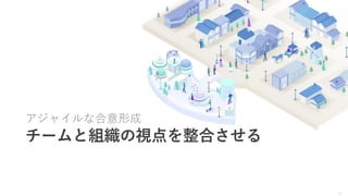 21
アジャイルな合意形成
チームと組織の視点を整合させる
 
