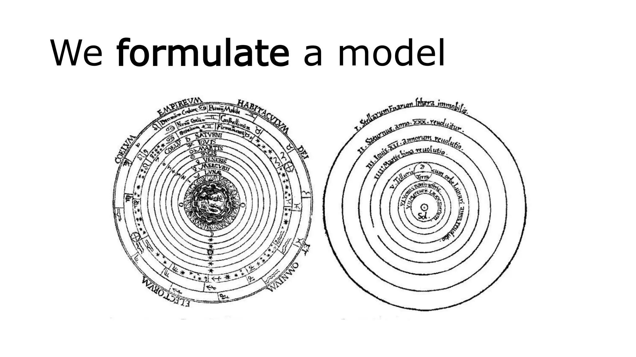 We formulate a model
 
