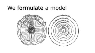 We formulate a model
 