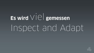 viel gemessen
Inspect and Adapt
Es wird

 