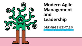 Modern Agile
Management
and
Leadership
 